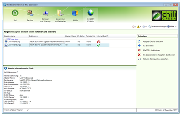 Windows Home Server 2011-Dashboard2