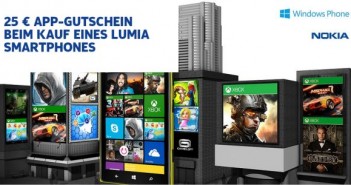 25 Euro App Gutschein beim Kauf eines Nokia Lumia Smartphone