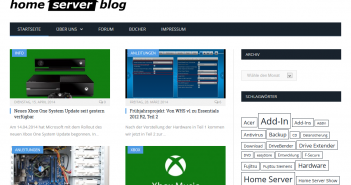 Neues Design für den Home Server Blog
